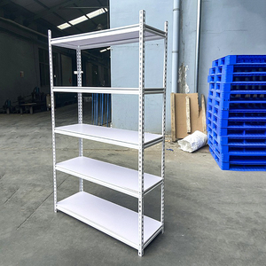Electronic Commercial 5 Steel <b>Storage</b> Shelving Racks Heavy Duty 200kg Load Capacity Warehouse Shelves Boltless Rivet Rack Easy - Product Image 2
