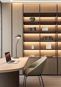 Escritorio Flotante <span class=keywords><strong>de</strong></span> Pared, Delgado y Minimalista, con Gabinetes <span class=keywords><strong>de</strong></span> Cierre Suave para Apartamentos Pequeños, Estudios u Oficinas en Esquina - Product Image 3