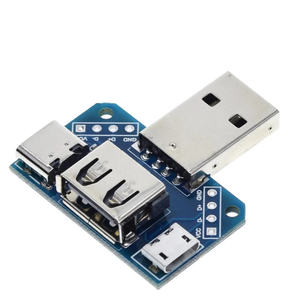 XY-USB4 <b>Plug</b>-in <b>USB</b> Conversion Board Micro Port <b>to</b> Type-C 4P 2.54mm Connector <b>Adapter</b> - Product Image 5