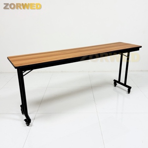 Venta al por mayor de muebles de oficina comercial moderno personalizado plegable <span class=keywords><strong>Rectangular</strong></span> <span class=keywords><strong>IBM</strong></span> Mesa con ruedas para la sala de banquetes de conferencias usadas - Product Image 3