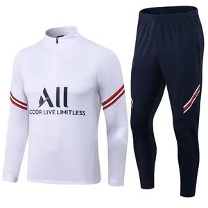 Kit calcio 2526 allenamento invernale calcio per adulti abbigliamento sportivo traspirante comodo 220g Logo in poliestere stampato a trasferimento termico - Product Image 4