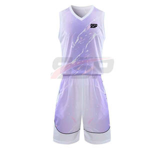 Camiseta de baloncesto de sublimación completa profesional más vendida, camiseta de baloncesto transpirable, conjuntos para adultos, venta al por mayor de fábrica impresa - Product Image 1
