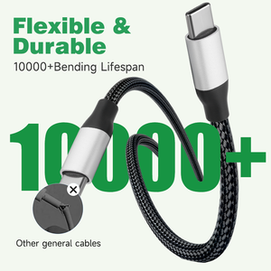Cable <span class=keywords><strong>USB</strong></span> <span class=keywords><strong>C</strong></span> a <span class=keywords><strong>USB</strong></span> <span class=keywords><strong>C</strong></span> de 60W con Logotipo Personalizado WISTAR, Cable de 1M, Carga Rápida, Compatible con Transferencia de Datos - Product Image 3