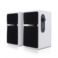 Altavoz de Madera Mini para Librero con Bajos Mejorados para una Configuración que Ahorra Espacio, Altavoz 2.0 para Computadora