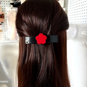 FANXING CUSTOM Kontrastfarbene Blumen-Haarspange mit starkem Halt, Elegante Kristall-Haarklammer für Frauen, Täglicher Gebrauch, Vintage-Stil - Product Image 2