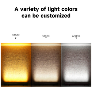 Lampu Led Linear profil bangunan lampu Strip pasang dinding lampu sorot dinamis strobo pemandangan eksterior - Product Image 3