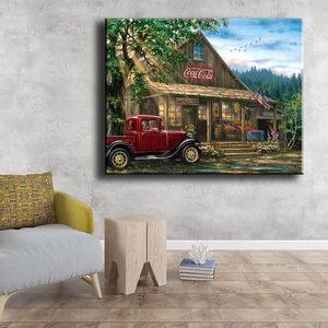 Ever Moment Pintura de Diamantes 5D DIY Mosaico Cuadrado Completo Hecho a Mano Chalet Coche Árbol S2F2297 - Product Image 2