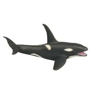 Morefun 솔리드 PVC 시뮬레이션 바다 생활 정자 고래 모델 플라스틱 동물 장난감 해양 피규어 해양 킬러 고래 장난감