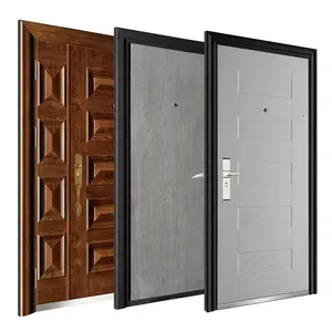 Factory Hot Sales China Turkish Outras Portas Entrance Metal Exterior Front Fancy Metal Doors