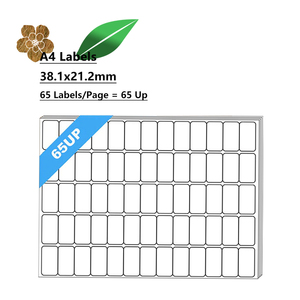 Nhà Máy Bán buôn nhãn hiệu đa năng nhãn giá tag woodfree Sticker giấy A4 Kích thước Trắng 38.1x21.2 mét dính Sticker Sheets - Product Image 4