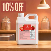 Leverancier van Bubble Tea, groothandelsprijs, 2,5 kg aardbeien fruitsap drank voor melktheewinkels