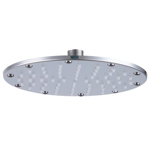 Pommeau de douche suspendu rond en acier inoxydable à jet pluie haute pression pour salle de bain - Product Image 1