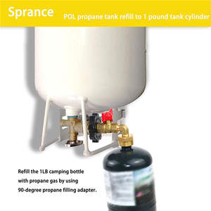 Connecteur de remplissage de gaz de bouteille de propane de camping d'une livre en plein air nord-américain, <span class=keywords><strong>adaptateur</strong></span> POL de cylindre en laiton - Product Image 5