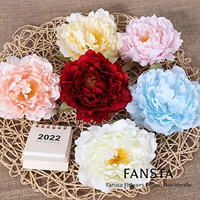 Kepala Bunga Peony Sutra Buatan, Sangat Realistis, Buatan Tangan, untuk Pernikahan & Hari Valentine & Wisuda, DIY Bunga