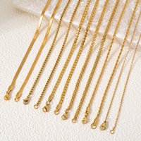 Collier pour femme en acier inoxydable plaqué or 18 carats, certifié GDTC, avec chaîne torsadée, maillons en forme de corde et serpent, vente en gros Zeadear