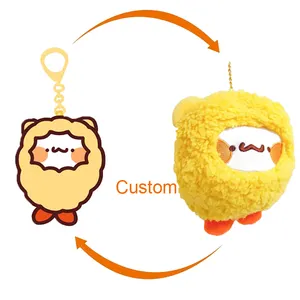 Muestra gratis fabricante profesional llavero de peluche juguetes lindo llavero de peluche personalizado