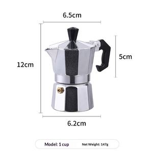Cafetière à moka en aluminium <span class=keywords><strong>italienne</strong></span>, appareil à café européen, octogonale, vente en gros, explosions transfrontalières - Product Image 6