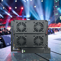 Module d'amplificateur de puissance de classe D professionnel 1600W haute puissance, type actif 2 canaux avec boîtier métallique de 18 pouces, impédance 8 ohms