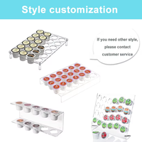 Porte-capsules de café en acrylique personnalisé de grande capacité Tiroir de rangement en plastique de style moderne qui s'adapte au comptoir