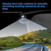 Lunettes caméra intelligentes IA : Traduction en temps réel, reconnaissance d'objets, enregistrement photo et vidéo HD, musique sans fil, appels téléphoniques mains libres