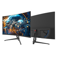 Écran incurvé de 24 pouces, 180 Hz, 2K 2560*1440, 1 ms, 2800r, écran de jeu pour ordinateur, noir, sans cadre