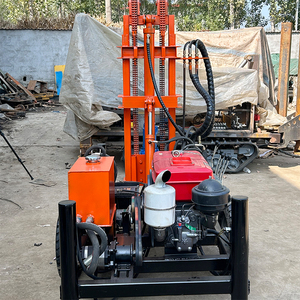 펌프 모터 엔진 핵심 부품을 갖춘 휴대용 160m DTH 소형 유압 시추공 드릴링 리그 트레일러 장착형 수井 장비 - Product Image 5