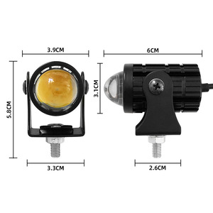 Mini Motorcycle Spotlight 1 Lens <b>Projection</b> Lens Aluminum Alloy Front <b>Light</b> for Retrofit Upgrade - Product Image 4