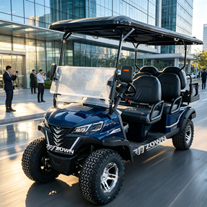 Voiturette de golf électrique ZOWN à prix abordable pour 2 passagers, véhicule écologique à 4 roues pour le transport dans les villas, parcs et clubs de golf - Product Image 1
