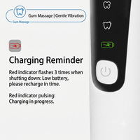 Nouvelle brosse à dents électrique étanche avec écran LCD, 4 modes, sonique, automatique, rechargeable, pour adultes