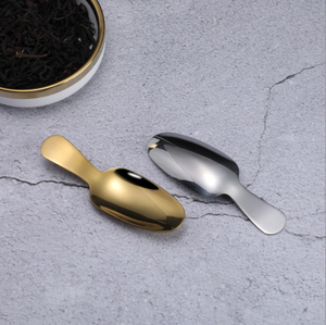 DFK01 Cucharas Espátula Chinas de Diseño Elegante con Mango Corto para Té - Product Image 3