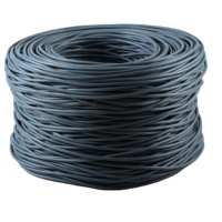 Cable LAN UTP blindado Cat5e para interiores OUFU, conductor de cobre sin oxígeno, cable de red de alta velocidad con revestimiento LSZH