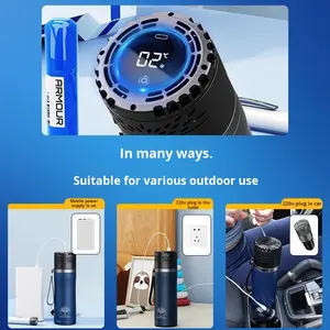 Medical Grade Insulina Thermos Copo De Aço Inoxidável com Modos De Refrigeração E Aquecimento Temperatura Display Conjunto De Carregamento Fabricante - Product Image 2