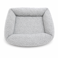 Lit pour animaux de compagnie en velours d'hiver lavable pour chats et chiens - Design moderne doux et confortable