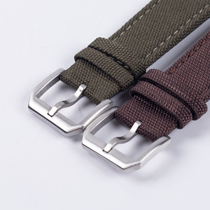 Correa de reloj de lona de nailon correa de reloj 20mm 22mm pulsera de tela impermeable deporte hombres mujeres pulsera de repuesto - Product Image 1