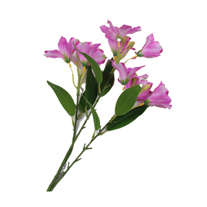 Bouquet de fleurs artificielles en soie, lys, pour la décoration de la maison, du salon, de la table à manger, de la table basse, de la table, de mariage, fleurs artificielles - Product Image 6