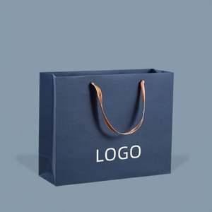 Sac d'emballage pour bijoux en papier kraft de luxe avec logo personnalisé, impression offset de qualité supérieure pour une présentation élégante de cadeaux - Product Image 4