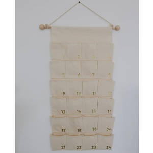 Green Christmas <strong>Advent</strong> <strong>Calendar</strong> 24 Days Custom Empty Giant <strong>Fabric</strong> Cotton Canvas Blank Christmas Countdown <strong>Calendar</strong> for Kids - Product Image 4