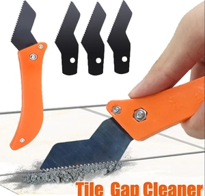 Outils personnalisables de nettoyage des carreaux avec faucille comprenant une lame pour le mur, le sol, le mortier de coulis et le papier peint, le <span class=keywords><strong>grattoir</strong></span> pour enlever la peinture - Product Image 2