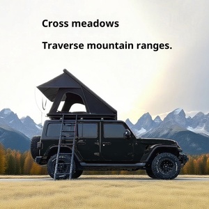 Tente de toit Houmu pour camping en plein air, tente de toit pour SUV, en alliage d'aluminium, coque souple, double couche, entièrement automatique, imperméable - Product Image 1