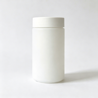 Pot en plastique HDPE blanc doux au toucher de 300 ml, 500 ml, 400 ml, 16 oz, 32 oz pour poudre protéinée, suppléments, gommes et capsules molles