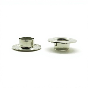 Ojales de latón para ropa de metal plateado de superficie plana de fábrica YIWANG para cortina - Product Image 2