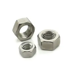 M5 M6 M8 M12*0.75 M16 M21 M25 M38 M40 50mm DIN934 Stainless Steel Heavy Hex Nuts A2-70/A4-80 Hexagon Nut