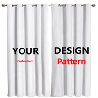 Rideaux Modernes Translucides en Polyester à Imprimé Numérique 3D, Motif Paysage Abstrait de Luxe pour Salon, Rideaux de Fenêtre Personnalisés pour la Maison