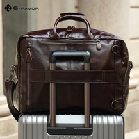 Sac à dos porte-documents en cuir véritable personnalisé, sac à main de luxe à fermeture éclair, sacoche portable pour ordinateur portable, idéal pour les affaires, les trajets quotidiens et les voyages, pour hommes