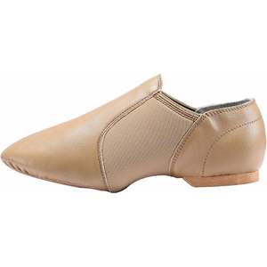 Chaussures de jazz Dynadans en cuir, à enfiler, pour enfants, unisexes, talon plat - Product Image 1