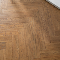 Parquet en chêne blanc multicouche pour salon, pose parquet chevron à clipser, vente flash