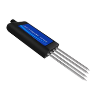 Sensor de Suelo 8 en 1 FDR, Sensor de Conductividad Eléctrica del Suelo (EC) con Monitor de Temperatura y Humedad, Sensor de Humedad del Suelo