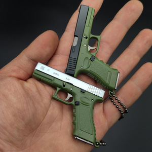 총 모양 열쇠고리 1:3 G17 모델 미니 7cm 방수 장난감 기념품 어린이 선물용 - Product Image 1