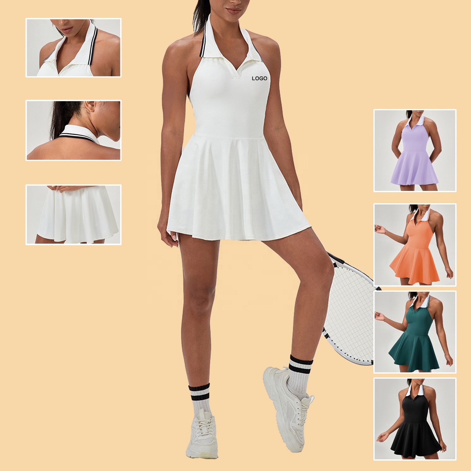 2026 Cloud-Feel Gym Fitness Sets High Waist Leggings Racerback Back Tight Fitting 5Pcs Yoga Suit Outdoor Running Active Wear