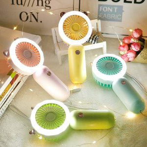 Ventilateur portable USB rechargeable pour enfants, mini-ventilateur de poche avec lumière de nuit et réglage de la vitesse - Product Image 1